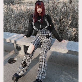 Checker Punk Gothic Pants by Blood Supply (BSY71)